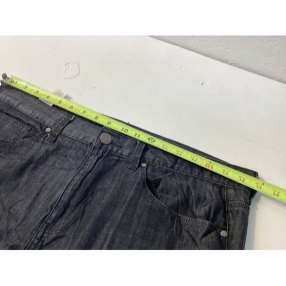 Perry Ellis Men's‎ Slim Fit Stretch Jeans Size 36x32 Black Mid Rise Smoke Free - Picture 2 of 15